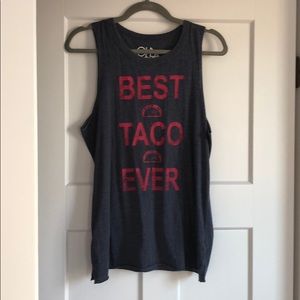 Chaser tank Best Taco Ever size L EUC